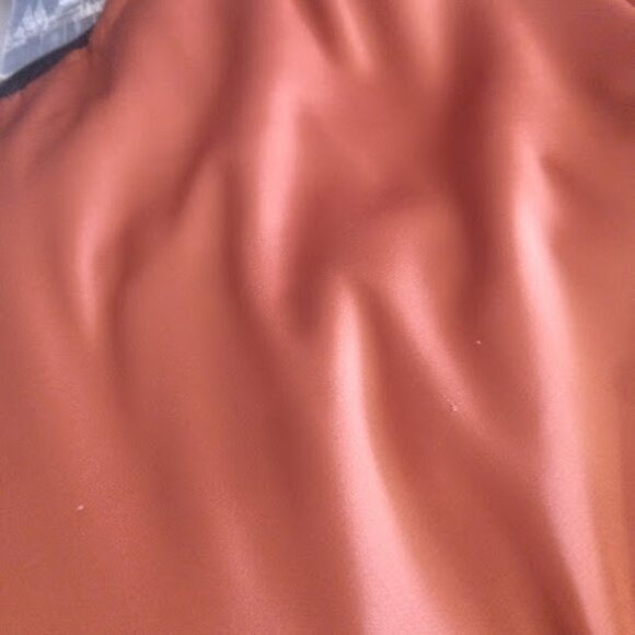 BALTIC BORN | Krystal Satin Wrap Maxi Dress Cinnamon Orange Flutter Sleeve Gown - Picture 12 of 14